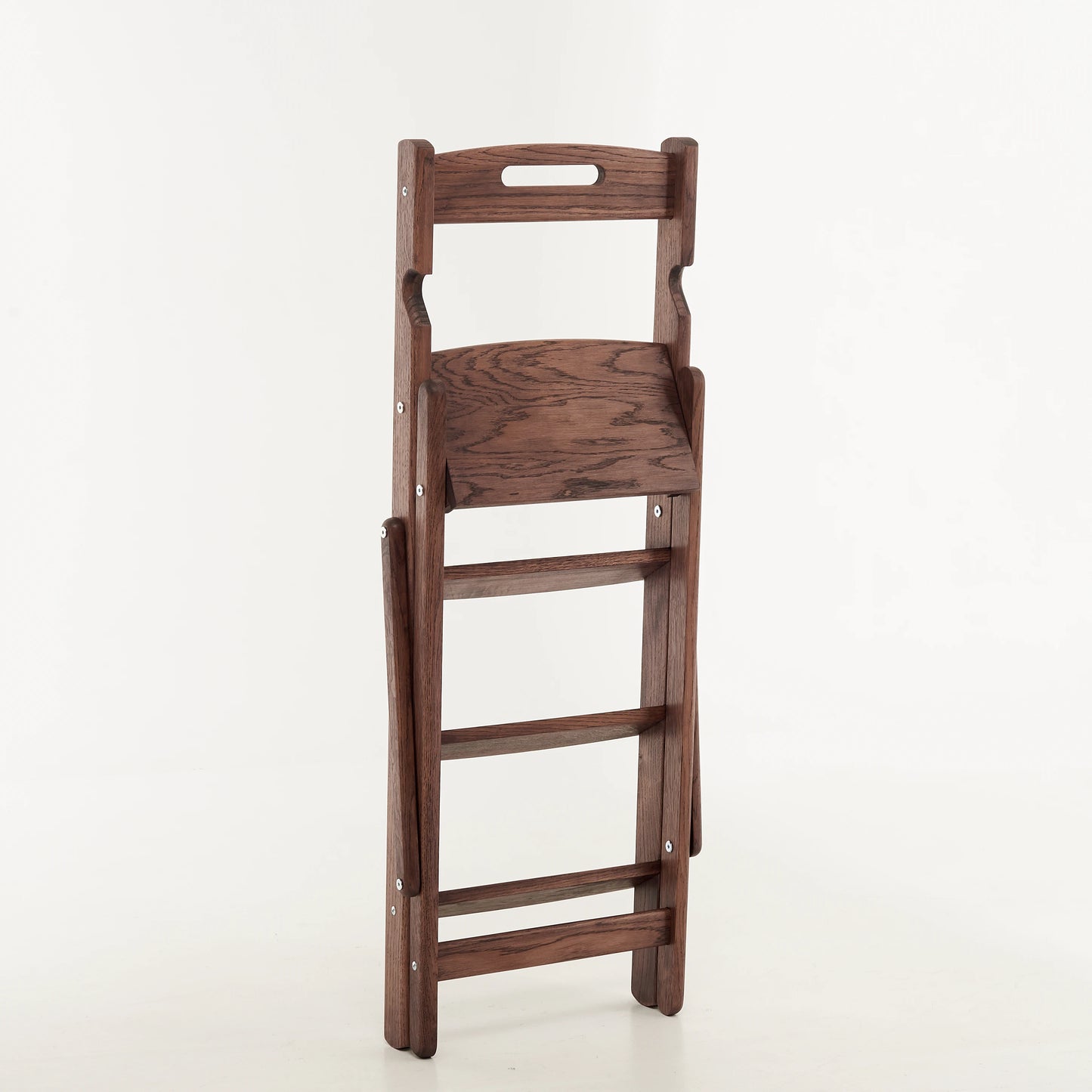 compact folding oak stool

