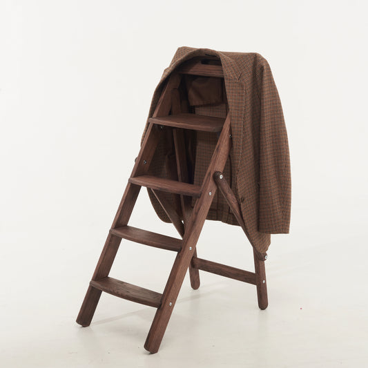 elegant oak wood ladder