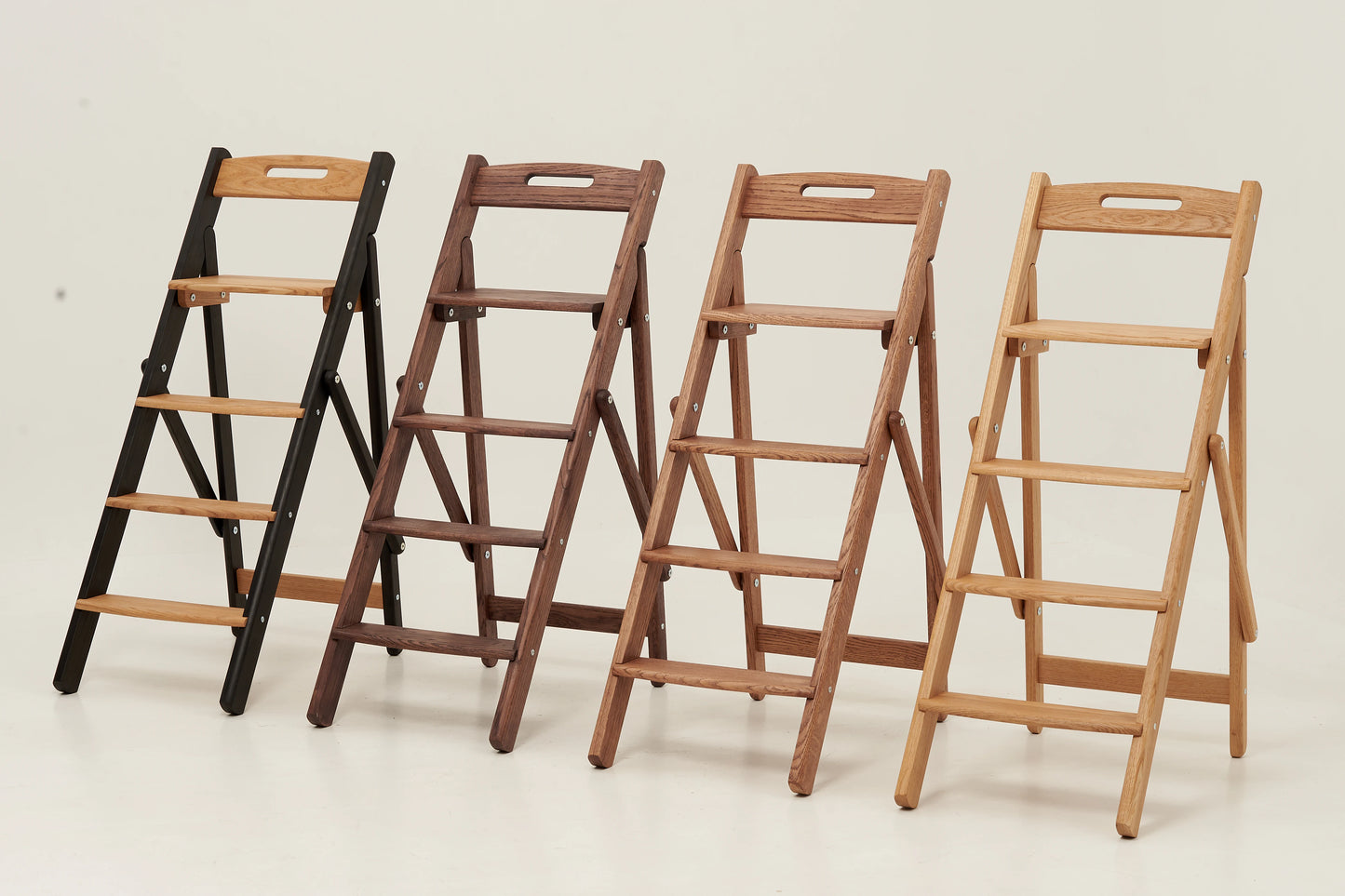 elegant oak wood ladder



