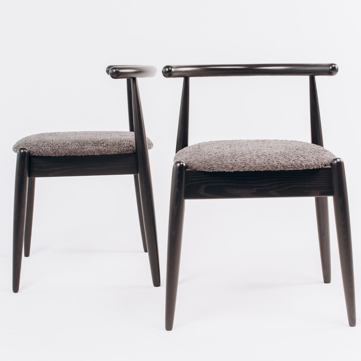 black wooden chair