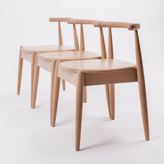 Scandinavian minimal wooden chair Koloda design