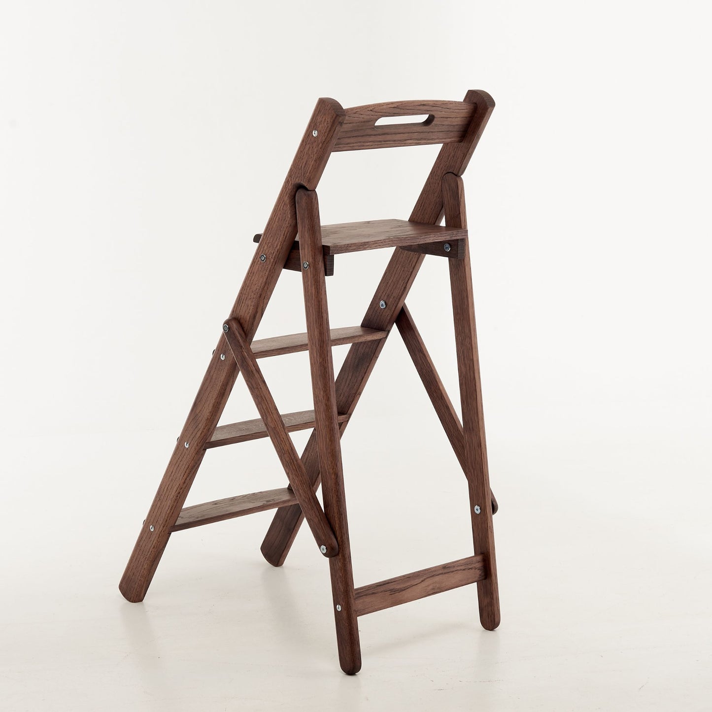 Brown wooden steps 