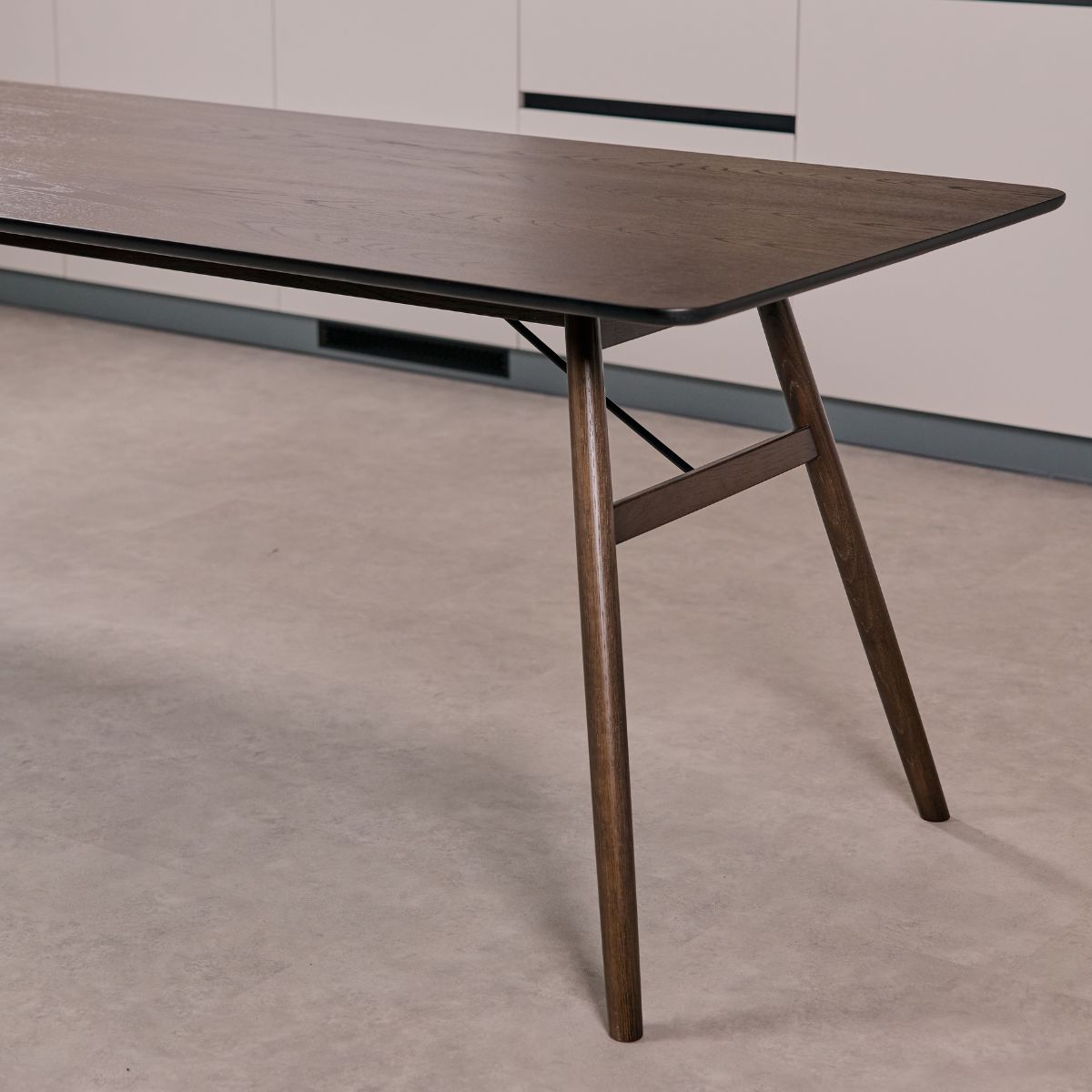dining table in contemporary dining room interior